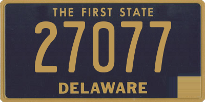 DE license plate 27077