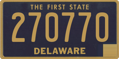 DE license plate 270770