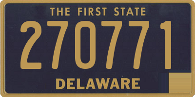 DE license plate 270771