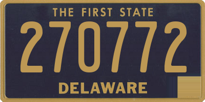 DE license plate 270772