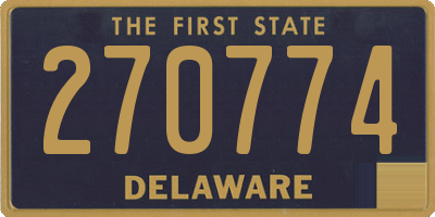 DE license plate 270774