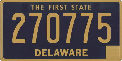 DE license plate 270775