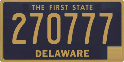 DE license plate 270777