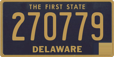 DE license plate 270779
