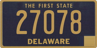 DE license plate 27078