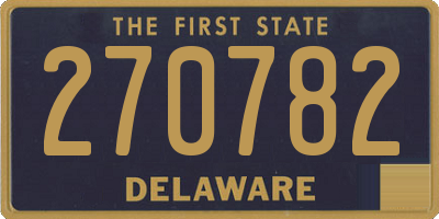 DE license plate 270782
