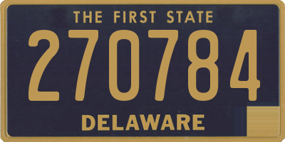 DE license plate 270784