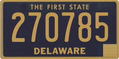 DE license plate 270785