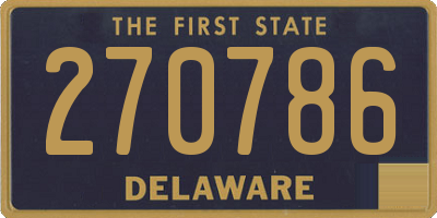 DE license plate 270786