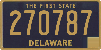 DE license plate 270787