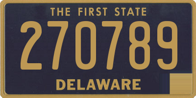 DE license plate 270789