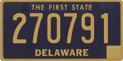 DE license plate 270791