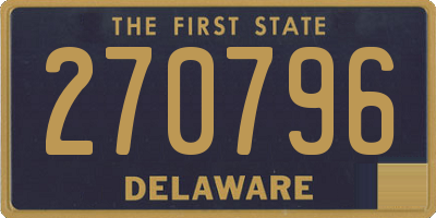 DE license plate 270796