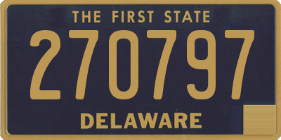 DE license plate 270797