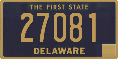 DE license plate 27081