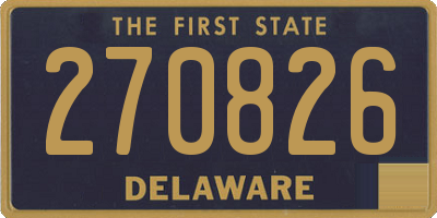 DE license plate 270826