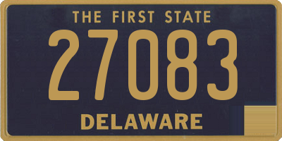 DE license plate 27083