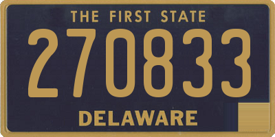 DE license plate 270833