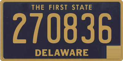 DE license plate 270836