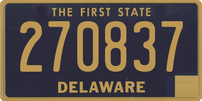 DE license plate 270837