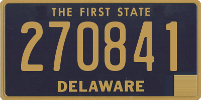 DE license plate 270841