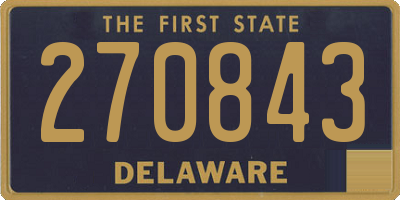 DE license plate 270843