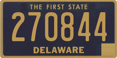 DE license plate 270844