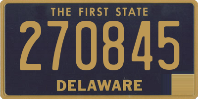 DE license plate 270845