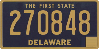 DE license plate 270848