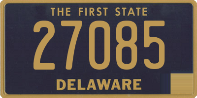 DE license plate 27085