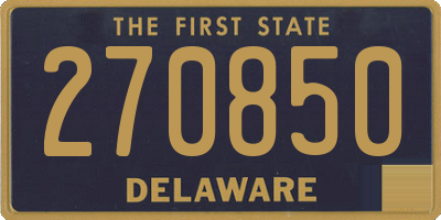 DE license plate 270850
