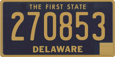 DE license plate 270853