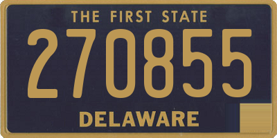 DE license plate 270855
