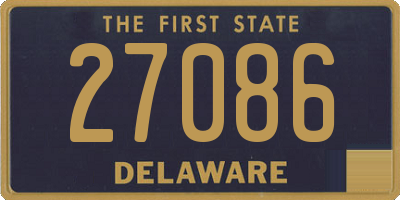 DE license plate 27086