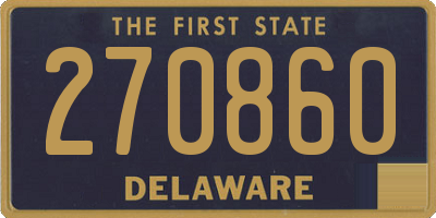 DE license plate 270860