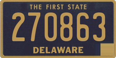 DE license plate 270863