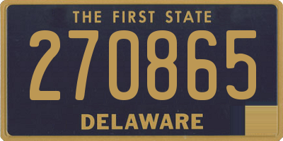 DE license plate 270865