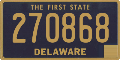 DE license plate 270868