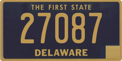 DE license plate 27087