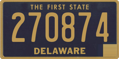 DE license plate 270874