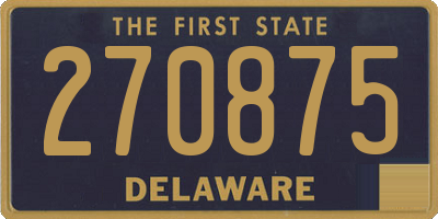 DE license plate 270875
