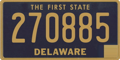 DE license plate 270885
