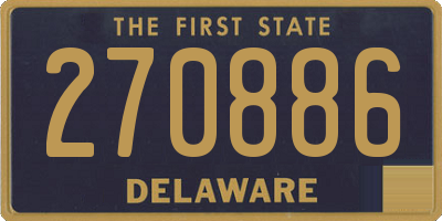 DE license plate 270886