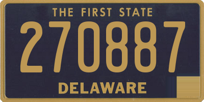 DE license plate 270887