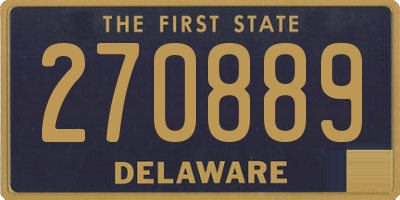 DE license plate 270889