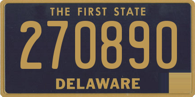 DE license plate 270890