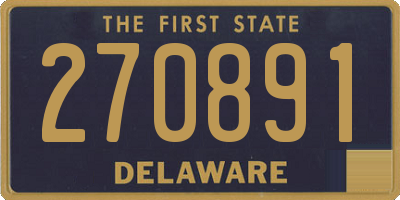 DE license plate 270891