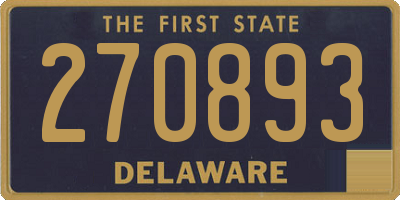 DE license plate 270893