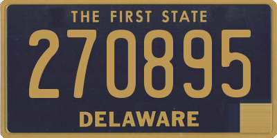 DE license plate 270895