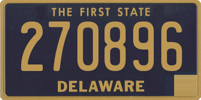 DE license plate 270896